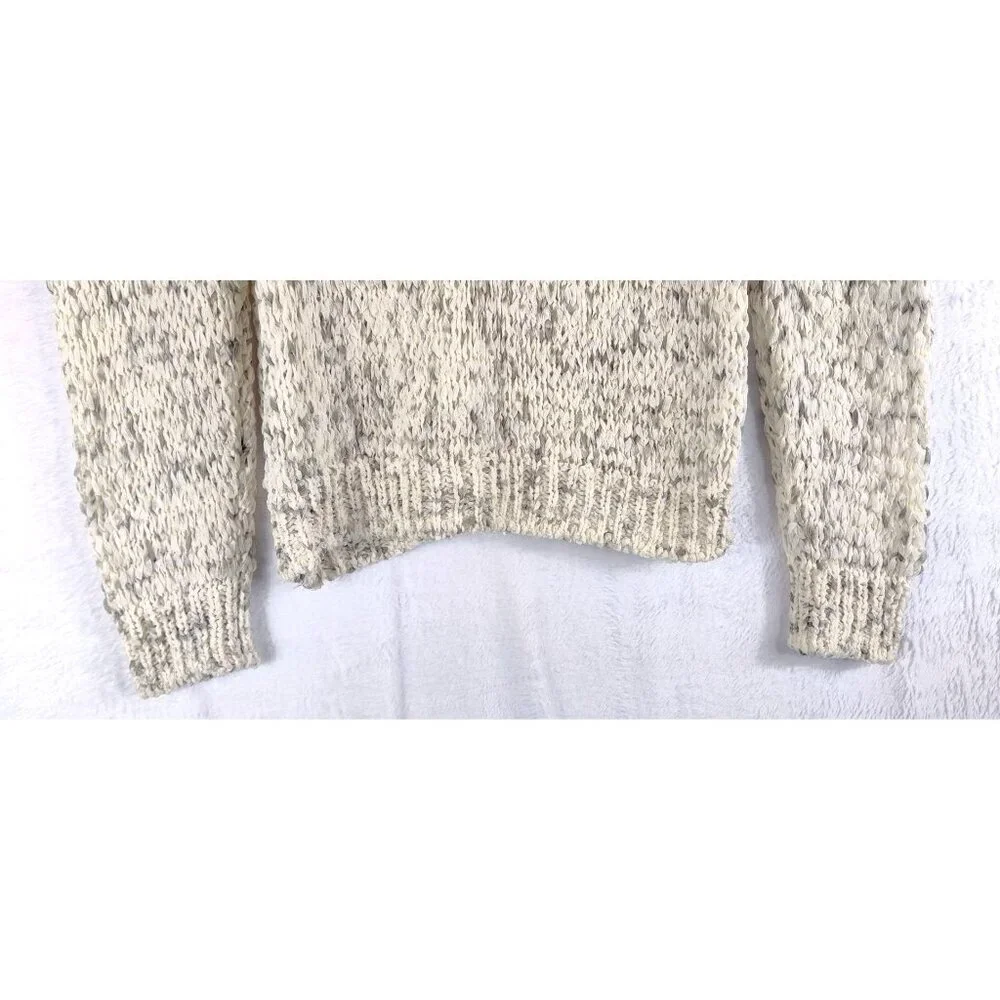Calvin Klein Pullover Sweater Top Woven Large Thread Blended Fabric Speckled XL